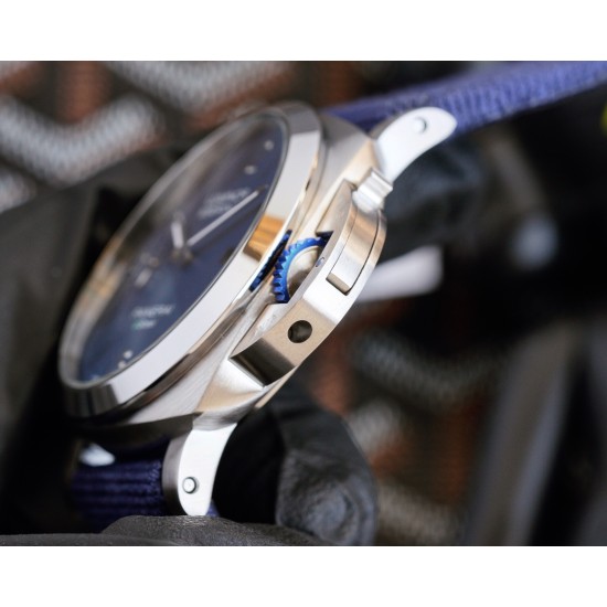 Panerai-PAM1356 Luminor 44mm Blue Dial SS/NY V7F A9010