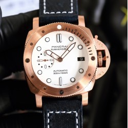 Panerai-Submersible PAM2223 42mm RG/LE White Dial VSF P900