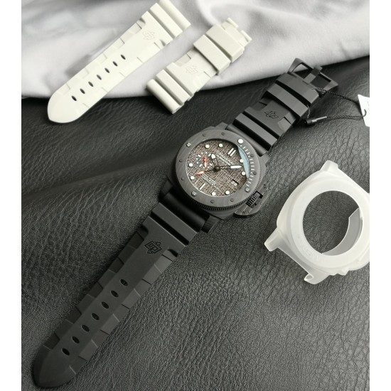 Panerai-PAM1039 Submersible Luna Rossa GMT 47mm Carbon/RU VSF P9010 Super Clone