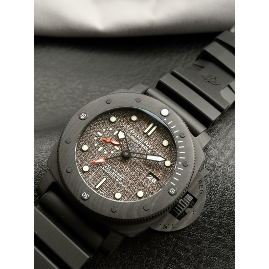 Panerai-PAM1039 Submersible Luna Rossa GMT 47mm Carbon/RU VSF P9010 Super Clone
