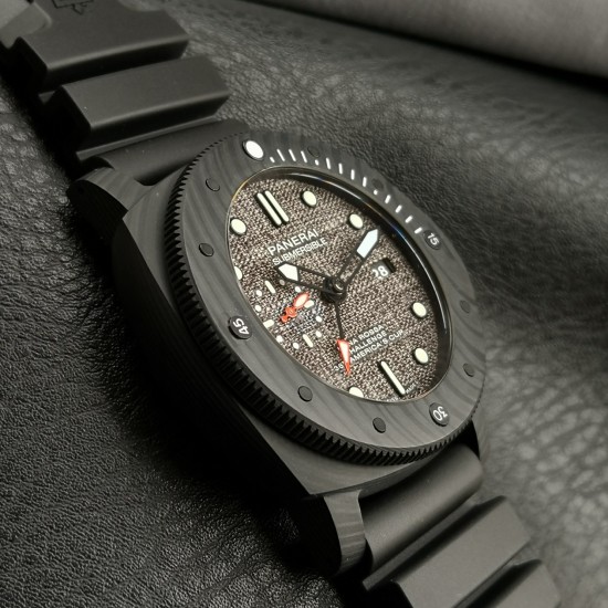 Panerai-PAM1039 Submersible Luna Rossa GMT 47mm Carbon/RU VSF P9010 Super Clone