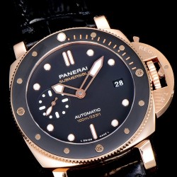 Panerai-Submersible PAM974 42mm RG/LE Black Dial VSF OP XXXIV