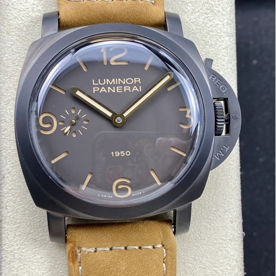 Panerai-Luminor Pam375 47mm DLC/LE Black Dial HWF A6497