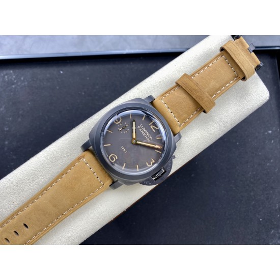 Panerai-Luminor Pam375 47mm DLC/LE Black Dial HWF A6497