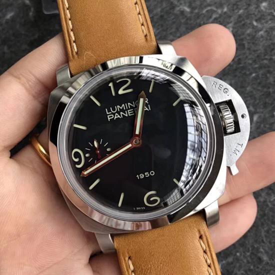 Panerai- Luminor Pam127 47mm SS/LE Black Dial ZF A6497