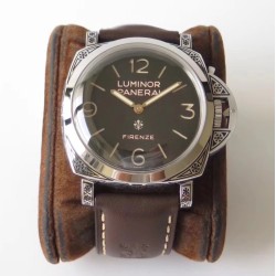 Panerai-PAM972 Luminor Firenze RARE Anthracite 47mm Grey Dial SS/LE V9F A3000