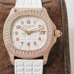 Patek Philippe - Aquanaut Ladies 35mm Diams RG/RU Wht PPF MY9015 Mod
