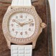 Patek Philippe - Aquanaut Ladies 35mm Diams RG/RU Wht PPF MY9015 Mod