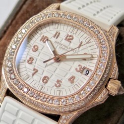Patek Philippe - Aquanaut Ladies 35mm Diams RG/RU Wht PPF MY9015 Mod
