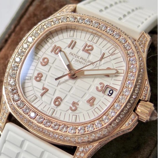 Patek Philippe - Aquanaut Ladies 35mm Diams RG/RU Wht PPF MY9015 Mod