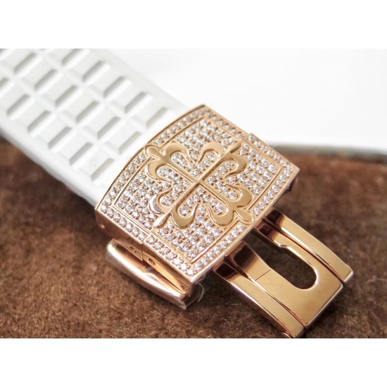 Patek Philippe - Aquanaut Ladies 35mm Diams RG/RU Wht PPF MY9015 Mod