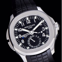 Patek Philippe - Aquanaut Travel Time 5164A 41mm SS/RU Blk GRF V2 MY9015 Mod