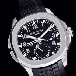 Patek Philippe - Aquanaut Travel Time 5164A 41mm SS/RU Blk GRF V2 MY9015 Mod