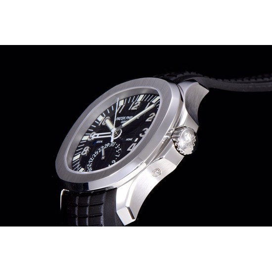 Patek Philippe - Aquanaut Travel Time 5164A 41mm SS/RU Blk GRF V2 MY9015 Mod