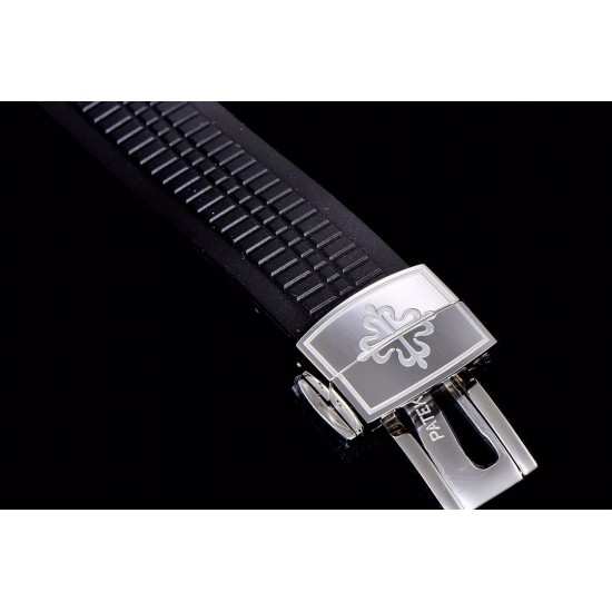 Patek Philippe - Aquanaut Travel Time 5164A 41mm SS/RU Blk GRF V2 MY9015 Mod