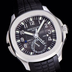 Patek Philippe - Aquanaut Travel Time 5164A 41mm SS/RU Grey GRF V2 MY9015 Mod