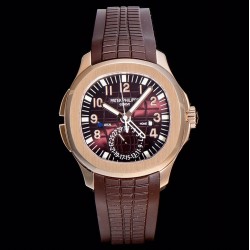 Patek Philippe - Aquanaut Travel Time 5164A 41mm RG/RU Brn GRF V2 MY9015 Mod