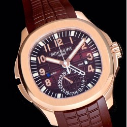Patek Philippe - Aquanaut Travel Time 5164A 41mm RG/RU Brn GRF V2 MY9015 Mod