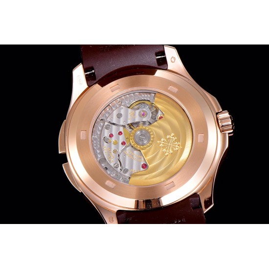 Patek Philippe - Aquanaut Travel Time 5164A 41mm RG/RU Brn GRF V2 MY9015 Mod