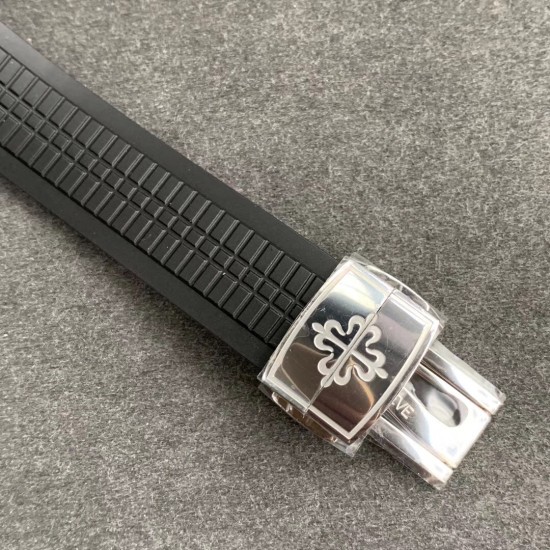 Patek Philippe - Aquanaut Travel Time 5164A 41mm SS/RU Blk GRF V2 MY9015 Mod