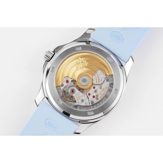 Patek Philippe - Aquanaut Ladies 35.6mm Dia RG/RU Ice Blue Dial PPF A324