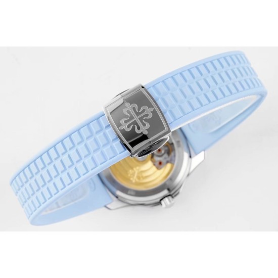 Patek Philippe - Aquanaut Ladies 35.6mm Dia RG/RU Ice Blue Dial PPF A324