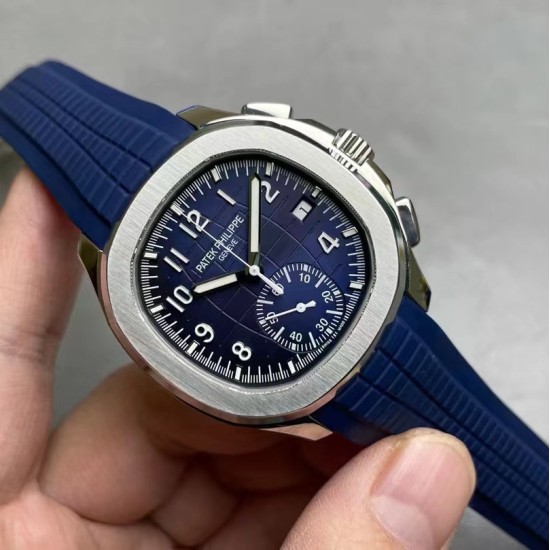 Patek Philippe - Aquanaut Chronograph 5968A 42mm SS/RU Blue OMF Asian 7750