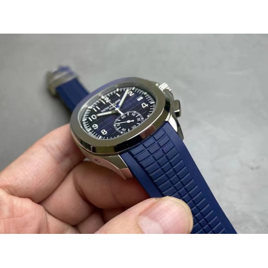 Patek Philippe - Aquanaut Chronograph 5968A 42mm SS/RU Blue OMF Asian 7750