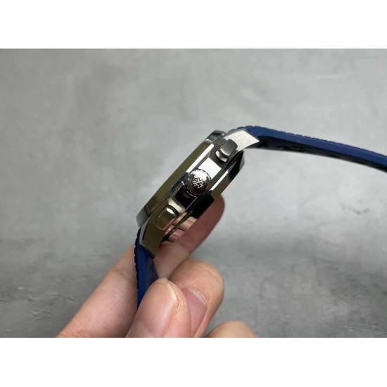 Patek Philippe - Aquanaut Chronograph 5968A 42mm SS/RU Blue OMF Asian 7750