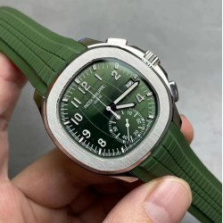 Patek Philippe - Aquanaut Chronograph 5968A 42mm SS/RU Green OMF Asian 7750