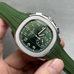 Patek Philippe - Aquanaut Chronograph 5968A 42mm SS/RU Green OMF Asian 7750