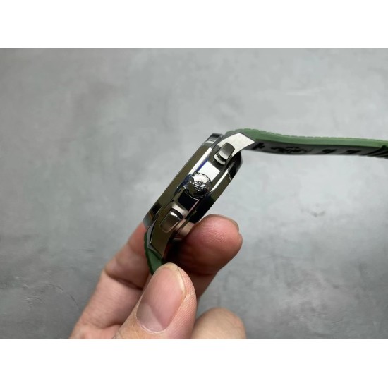 Patek Philippe - Aquanaut Chronograph 5968A 42mm SS/RU Green OMF Asian 7750