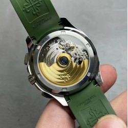 Patek Philippe - Aquanaut Chronograph 5968A 42mm SS/RU Green OMF Asian 7750