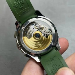 Patek Philippe - Aquanaut Chronograph 5968A 42mm SS/RU Green OMF Asian 7750