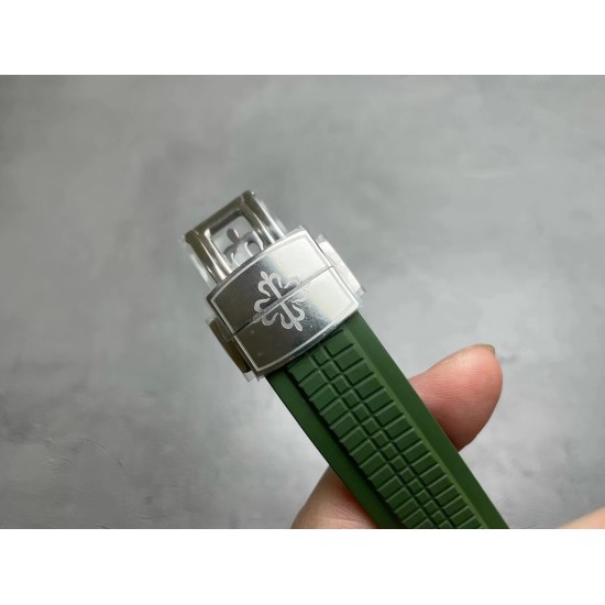 Patek Philippe - Aquanaut Chronograph 5968A 42mm SS/RU Green OMF Asian 7750