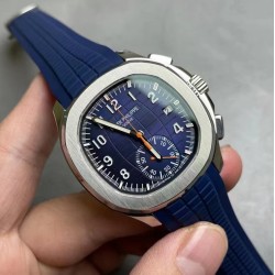 Patek Philippe - Aquanaut Chronograph 5968A 42mm SS/RU Blue OMF Asian 7750