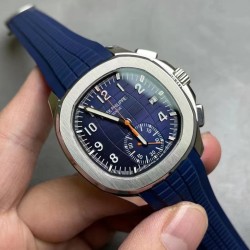 Patek Philippe - Aquanaut Chronograph 5968A 42mm SS/RU Blue OMF Asian 7750