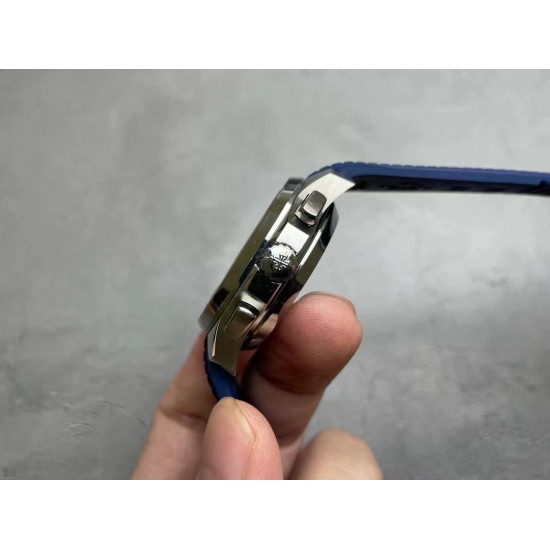Patek Philippe - Aquanaut Chronograph 5968A 42mm SS/RU Blue OMF Asian 7750