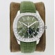 Patek Philippe - Aquanaut Travel Time 40mm Diamonds SS/RU Green Dial PPF A324