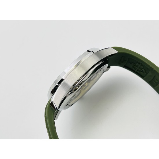 Patek Philippe - Aquanaut Travel Time 40mm Diamonds SS/RU Green Dial PPF A324