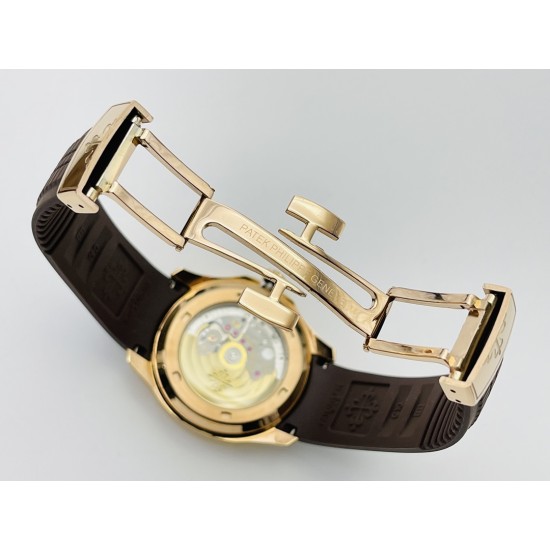 Patek Philippe - Aquanaut Travel Time 40mm Diamonds RG/RU Brown Dial PPF A324