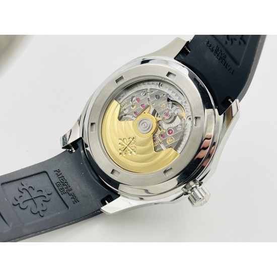 Patek Philippe - Aquanaut Travel Time 40mm Diamonds SS/RU Black Dial PPF A324