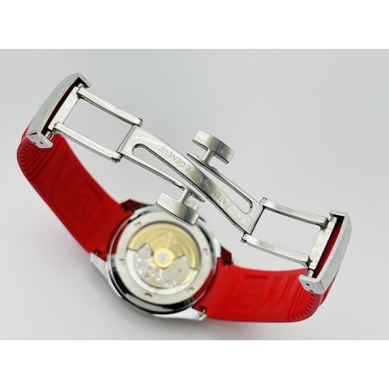 Patek Philippe - Aquanaut Travel Time 40mm Diamonds SS/RU Grey Dial PPF A324