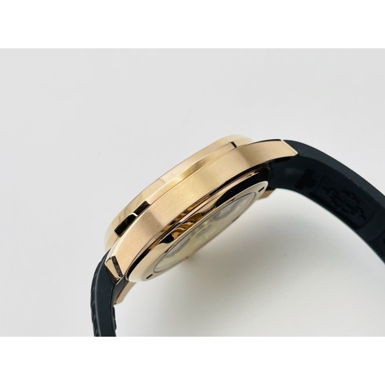 Patek Philippe - Aquanaut Travel Time 40mm Diamonds RG/RU Black Dial PPF A324