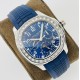 Patek Philippe - Aquanaut Travel Time 40mm Diamonds SS/RU Blue Dial PPF A324