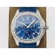 Patek Philippe - Aquanaut Travel Time 40mm Diamonds SS/RU Blue Dial PPF A324