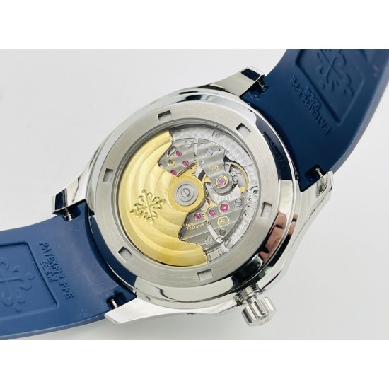 Patek Philippe - Aquanaut Travel Time 40mm Diamonds SS/RU Blue Dial PPF A324