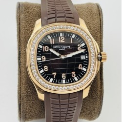 Patek Philippe - Aquanaut Ref.5167 40mm Diamonds RG/RU Black PPF 1:1 MY9015 Mod