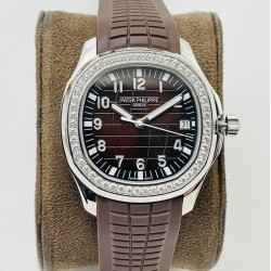 Patek Philippe - Aquanaut Ref.5167 40mm Diamonds SS/RU Brown PPF 1:1 MY9015 Mod