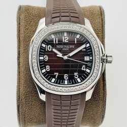 Patek Philippe - Aquanaut Ref.5167 40mm Diamonds SS/RU Brown PPF 1:1 MY9015 Mod